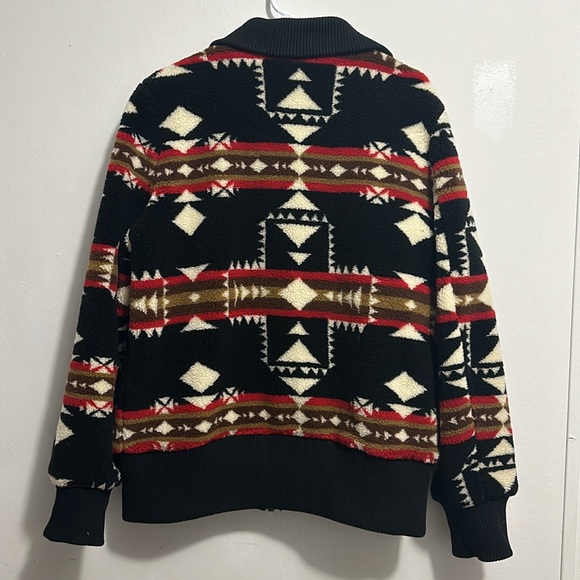 Vtg Pendlenton foxglove sherpa fleece jackect size large - Picture 2 of 4